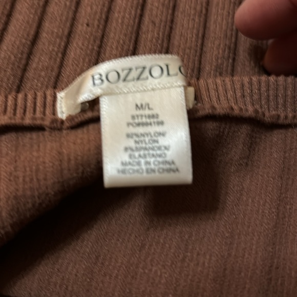 Bozzolo brown cropped sweater tank top size medium/large. Worn once - Picture 3 of 3